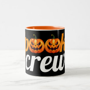 Halloween Spooky Crew Pumpkin Jack-o-Lantern Två-Tonad Mugg