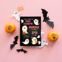 Halloween Spooky Cute Ghost Girl Birthday