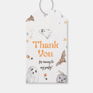 Halloween Spooky Fladdermus Ghost Birthday Tack Presentetikett