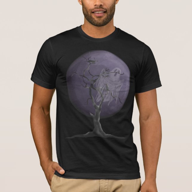 Halloween Spooky Ghost T Shirt (Framsida)