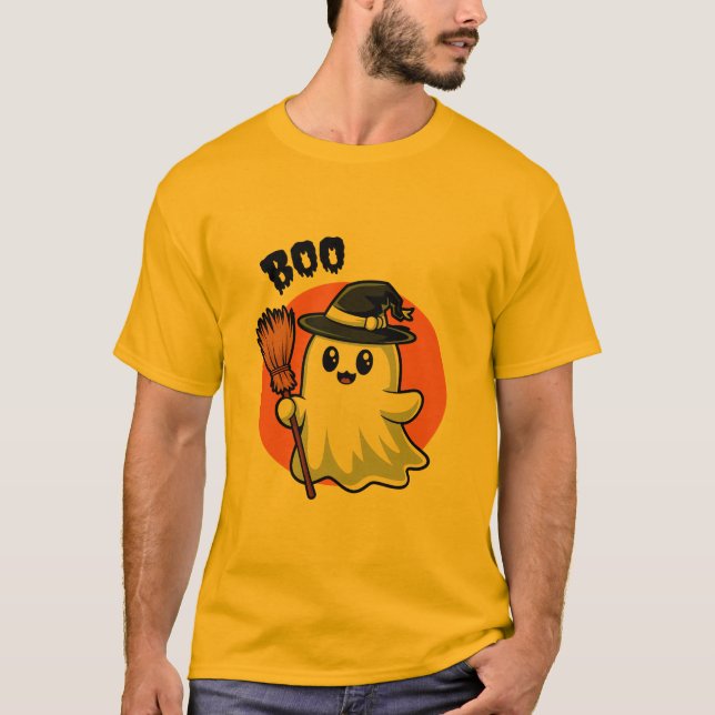 Halloween - Spooky Ghost T Shirt (Framsida)