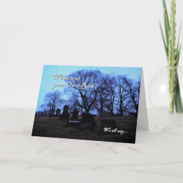 Halloween - Spooky Graveyard, från oss alla Kort