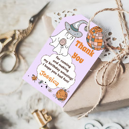 Halloween Spooky Groovy Cute Ghost Presentetikett