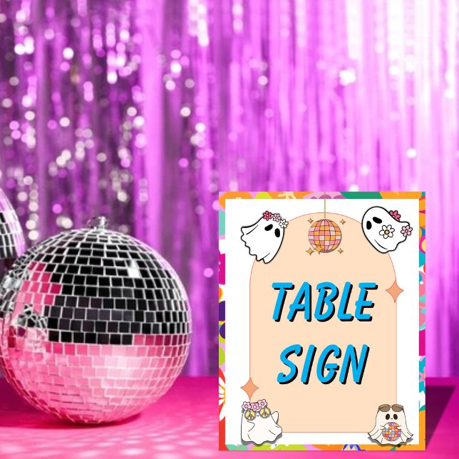 Halloween Spooky Groovy Party Bord Signs Poster (Skapare uppladdad)