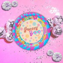 Halloween Spooky Groovy Party Pappra Tallrikar