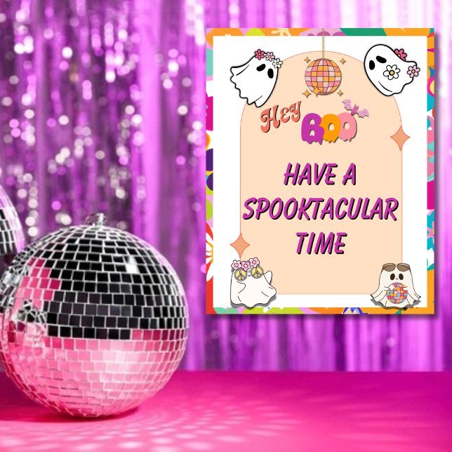 Halloween Spooky Groovy Party Välkommen Poster (Skapare uppladdad)