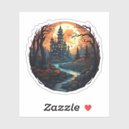 Halloween Spooky Haunted House Klistermärken