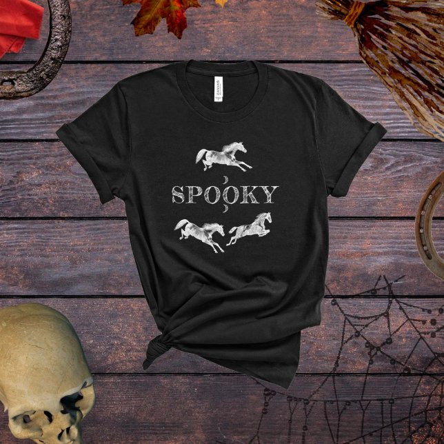 Halloween "Spooky" Horse T-Shirt (Skapare uppladdad)