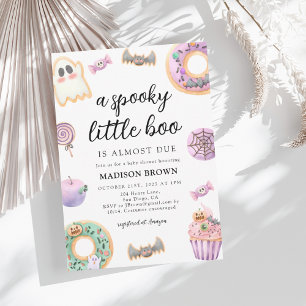 Halloween Spooky Little Boo Baby Shower Inbjudningar