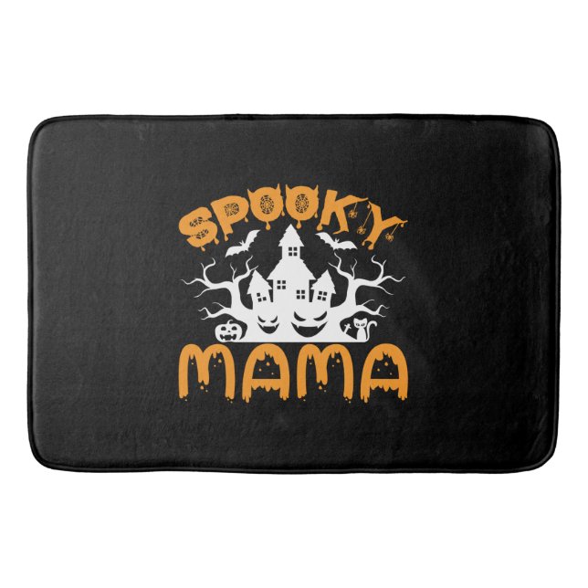 Halloween Spooky Mamma Birthday Badrumsmatta (Framsidan)
