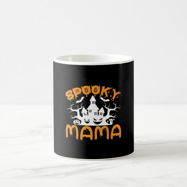 Halloween Spooky Mamma Birthday Kaffemugg (Center)