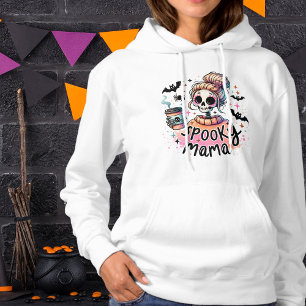 Halloween Spooky Mamma Coffee Skeleton Chic T Shirt