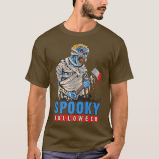 Halloween, Spooky Mummy Zombie With Ae 4179 T Shirt
