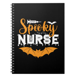 Halloween Spooky Nurse Birthday Anteckningsbok