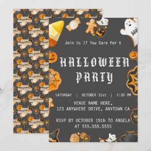 HALLOWEEN SPOOKY PARTY INBJUDNINGAR