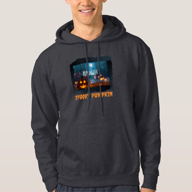 HALLOWEEN SPOOKY PUMPKIN HOODIE (Framsida)