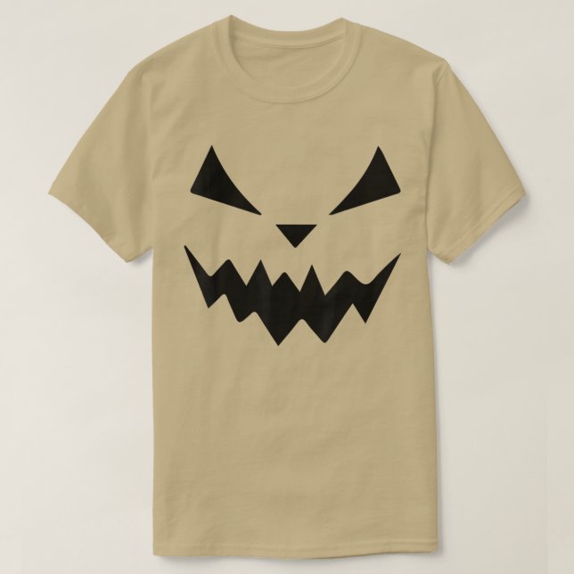 Halloween Spooky Pumpkin Jack o lantern Ansikte Sc T Shirt (Design framsida)