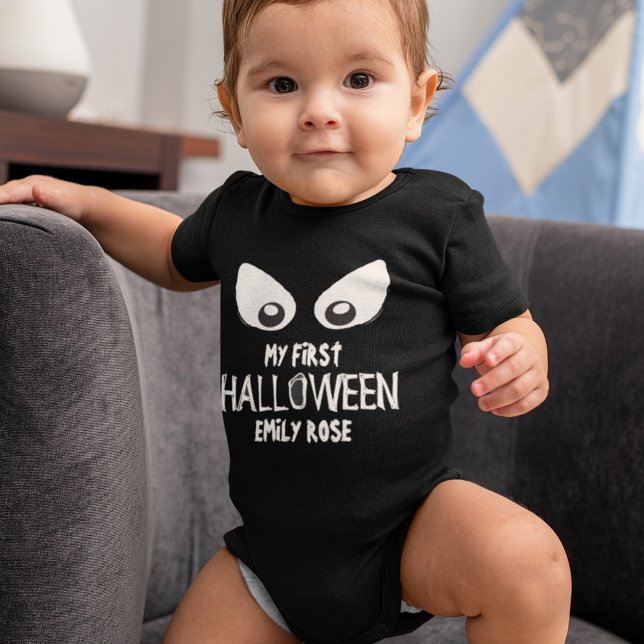 Halloween Spooky Scary Cute Ghost Öga Baby T Shirt (Skapare uppladdad)