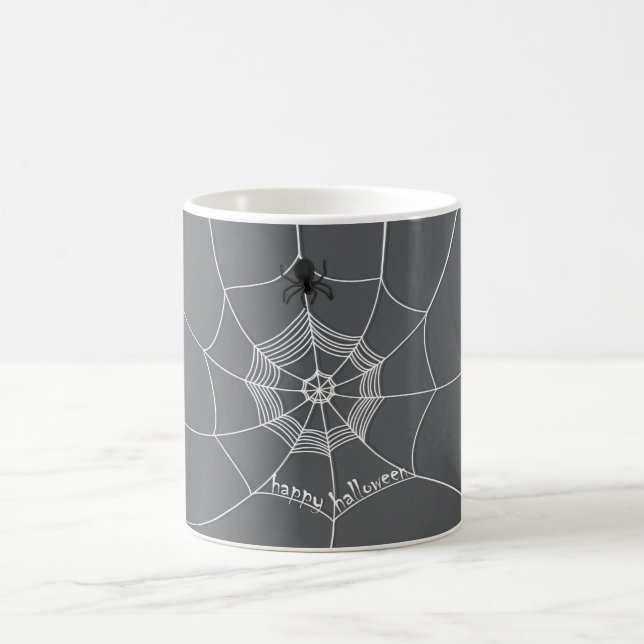Halloween Spooky Scary Cute Spindelnät Kaffemugg (Center)