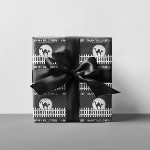 Halloween Spooky Scary Haunted House Witch Wrappin Presentpapper