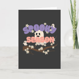 Halloween Spooky Season Folded Greeting Card Kort