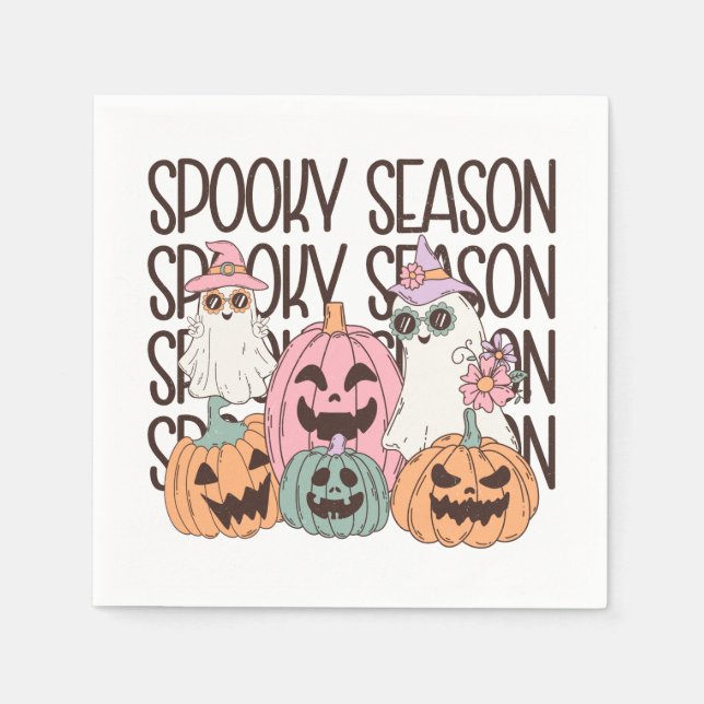 Halloween Spooky Season Pappersservett (Framsidan)