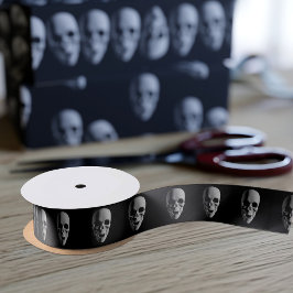 Halloween Spooky Skull Mönster Black