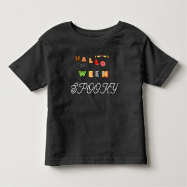 Halloween Spooky Småbarn Black T Shirt