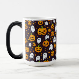 Halloween: Spooky Smiles och Pumpkin Friends Magisk Mugg