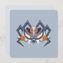 Halloween Spooky Spider/Kung av Pumpkin Inbjudningar