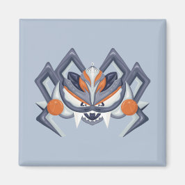 Halloween Spooky Spider/Kung av Pumpkin Magnet