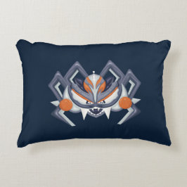 Halloween Spooky Spider/Kung av Pumpkin Prydnadskudde