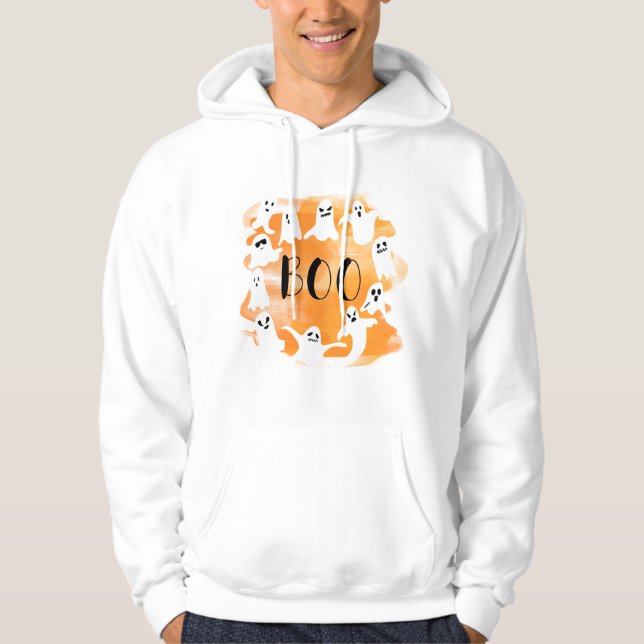 Halloween-spooky spöket party hoodie (Framsida)