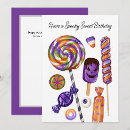 Halloween Spooky Sweet Birthday Kort