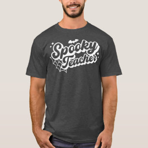 Halloween Spooky Teacher Trick eller Teach Funny H T Shirt