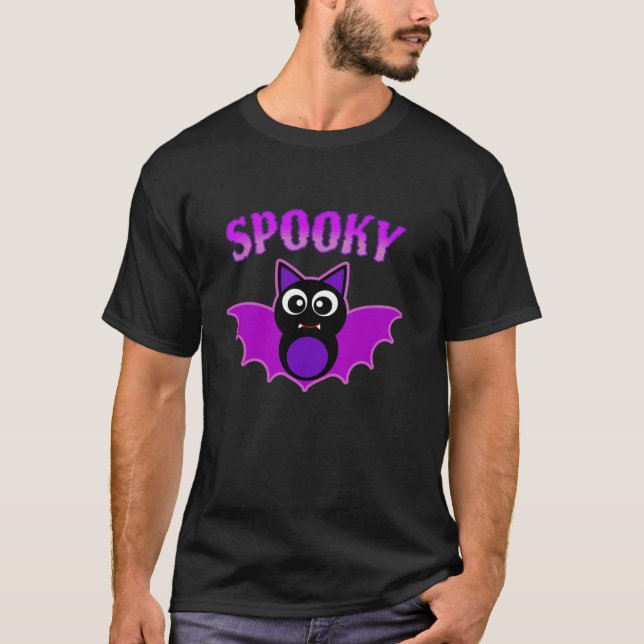Halloween Spooky Vampire Fladdermus Cute Graphic G T Shirt (Framsida)