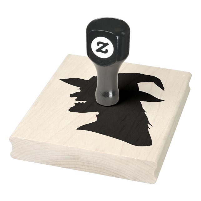 Halloween Spooky Witch 4 tum x 5 tum Rubber Frimär Stämpel (Stämpel)