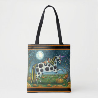 HALLOWEEN SPOTTED PONY AND FLADDERMUS CAT Whimsica Tygkasse