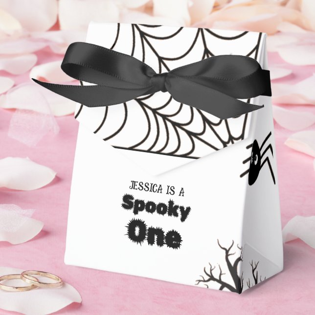 Halloween Sppoky en första Födelsedagsfest Presentaskar (Bröllop)