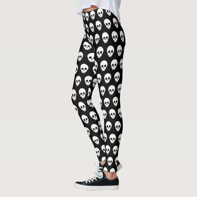 Halloween - Sprickade hudbalkar Leggings (Vänster)