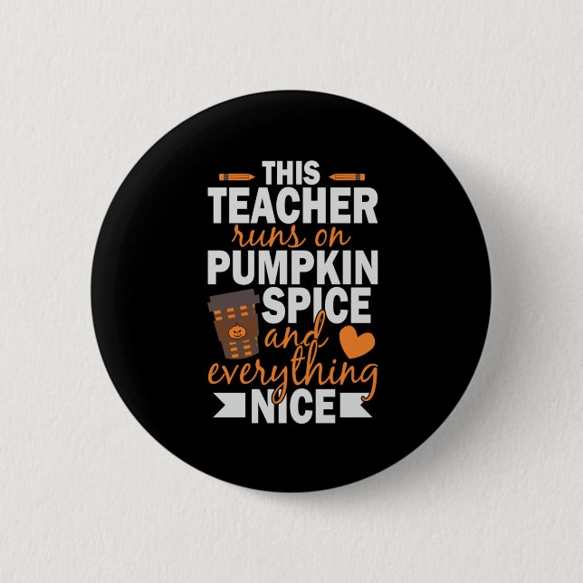 Halloween Springa på Pumpkin Spice Knapp (Framsida)
