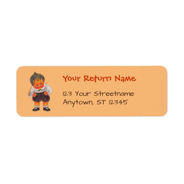 Halloween Sprite-Returetiketter Returadress Etikett (Framsidan)