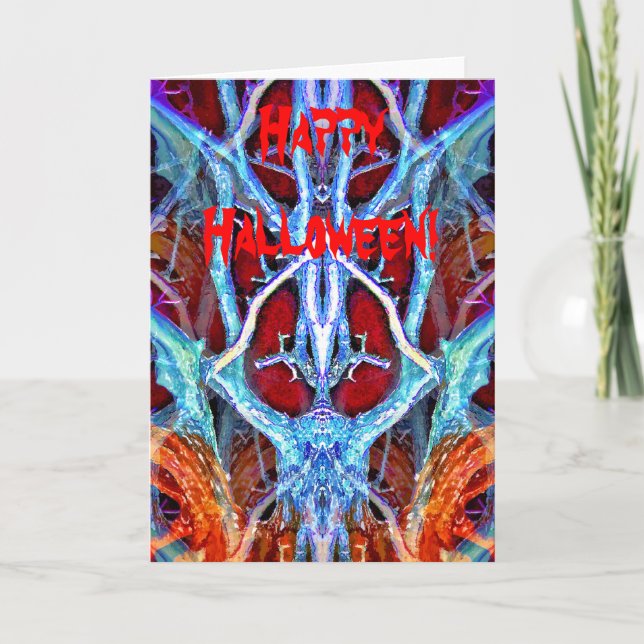 HALLOWEEN SPRITT I TRÄD KORT (Framsida)