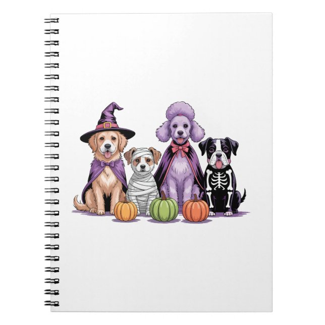 Halloween Squad Hund Anteckningsbok (Framsidan)