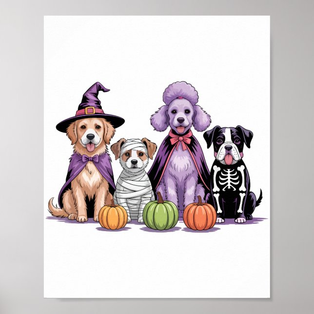 Halloween Squad Hund Poster (Framsidan)