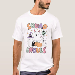Halloween Squad Spöken Grymma Roliga Kusliga Kvinn T Shirt