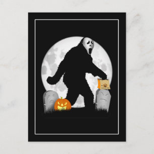 Halloween Squatchin' Vykort