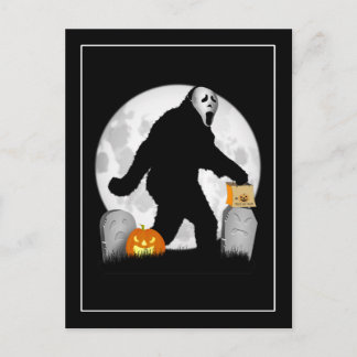Halloween Squatchin' Vykort