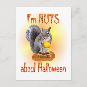 Halloween Squirrel Vykort