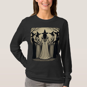 Halloween stämning häxor halloween t shirt